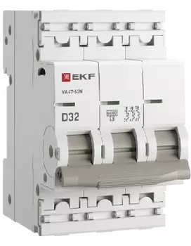 Автоматический выключатель EKF M634332D 3P 32А (D) 4,5kA ВА 47-63N PROxima