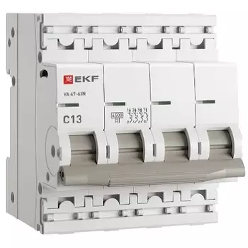 Автоматический выключатель EKF M634413C 4P 13А (C) 4,5kA ВА 47-63N PROxima