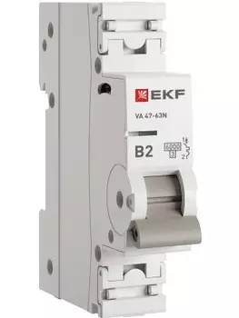 Автоматический выключатель EKF M636102B 1P 2А (B) 6кА ВА 47-63N PROxima