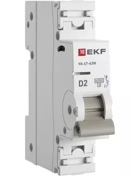 Автоматический выключатель EKF M636102D 1P 2А (D) 6кА ВА 47-63N PROxima