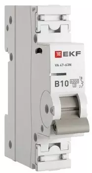 Автоматический выключатель EKF M636110B 1P 10А (B) 6кА ВА 47-63N PROxima