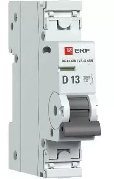 Автоматический выключатель EKF M636113D 1P 13А (D) 6кА ВА 47-63N PROxima