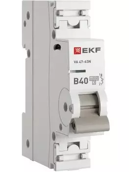 Автоматический выключатель EKF M636140B 1P 40А (B) 6кА ВА 47-63N PROxima