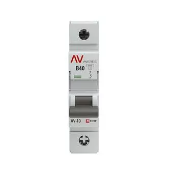 Автоматический выключатель EKF mcb10-1-40B-av AV-10 1P 40A (B) 10kA AVERES