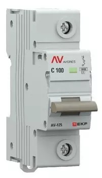 Автоматический выключатель EKF mcb125-1-100C-av AV-125 1P 100A (C) 10kA AVERES