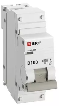 Автоматический выключатель EKF mcb47100-1-100D-pro 1P 100А (D) 10kA ВА 47-100 PROxima