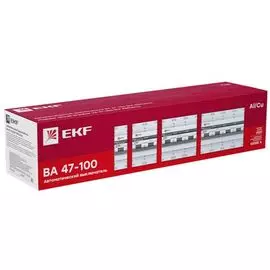 Автоматический выключатель EKF mcb47100-1-80C-pro модульный 1п C 80А 10кА ВА 47-100 PROxima