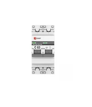 Автоматический выключатель EKF mcb4763-2-40C-pro модульный 2п C 40А 4.5кА ВА 47-63 PROxima