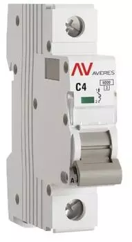Автоматический выключатель EKF mcb6-1-04C-av AV-6 1P 4A (C) 6kA AVERES
