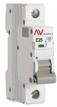 Автоматический выключатель EKF mcb6-1-25C-av AV-6 1P 25A (C) 6kA AVERES
