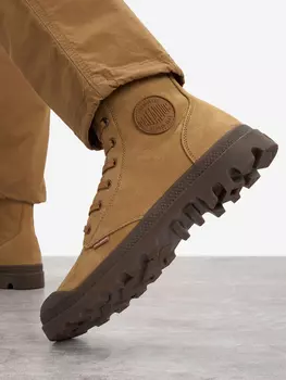 Ботинки утепленные мужские Palladium Pampa Hi Zip, Коричневый