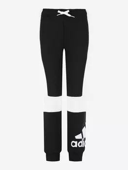 Брюки для мальчиков adidas Colorblock, Черный, размер 140