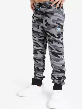 Брюки для мальчиков Converse Knee Patch Camo, Черный, размер 132
