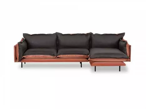 Диван barcelona (ogogo) черный 320x82x180 см.