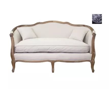 Диван darcy 2 темно-серый (mak-interior) черный 157x90x79 см.