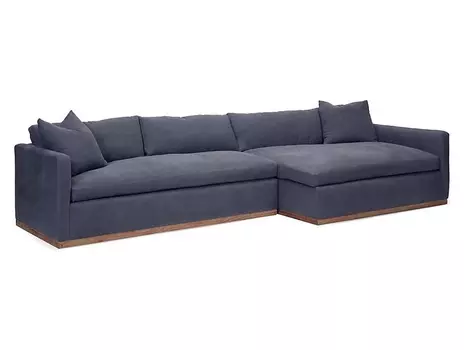 Диван francis (myfurnish) синий 370x61x155 см.