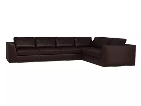 Диван igarka (ogogo) коричневый 375x73x300 см.