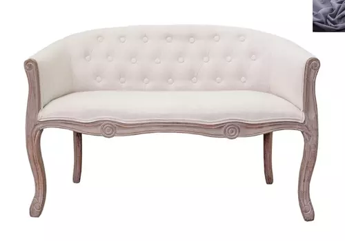 Диван kandy double beige темно-серое (mak-interior) черный 104x71x62 см.