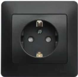 Розетка Schneider Electric GSL000742 с заземлением, IP20, с рамкой в сборе