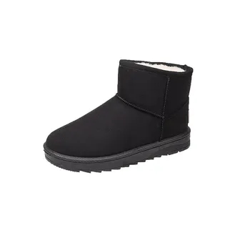 Fashion New plus-size women s high-top snow boots Platform comfort sports cotton boots and pile warm outdoor boots 35