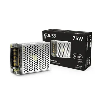 Блок питания 75W 24V 202002075 (Gauss)