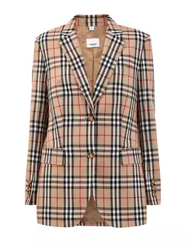 Блейзер из тонкой шерстяной ткани в клетку Vintage Check