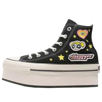 Кроссовки chuck taylor all star chunkyline hi 'the powerpuff girls black' Converse, черный