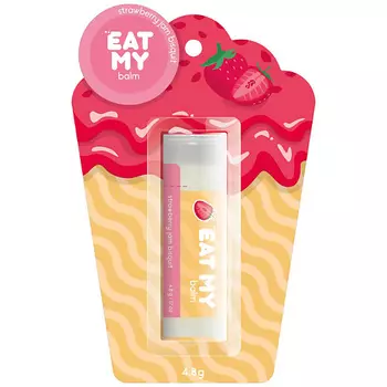 EAT MY Бальзам для губ "Бисквит с клубничным джемом" Strawberry Jam Bisquit