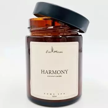 ECO MIRAI Ароматическая свеча из кокосового воска HARMONY 205