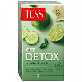 Чай Tess Гет Детокс зеленый 20 пакетиков по 1.5 г
