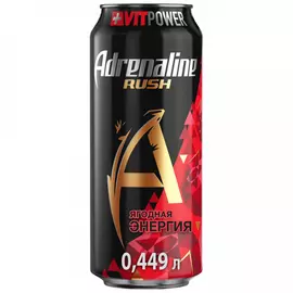Энергетический напиток Adrenaline Rush VitPower Ягодная энергия 0.449 л