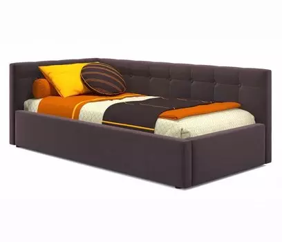 Односпальная кровать-тахта Bonna 900 П/М, ткань, Шоколад