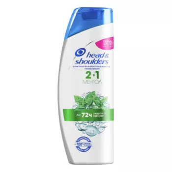 Шампунь Head &amp; Shoulders 600мл 2в1 ментол освежающий