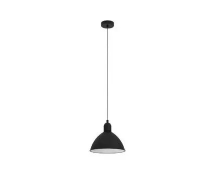 Подвесной светильник PRIDDY, 1X40W(E27), H1100, D305, черный, белый, 43878