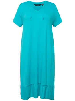 Длинное платье Ulla Popken Jersey, цвет tiefes aqua