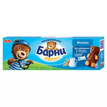 Пирожное бисквитное с молоч. нач. 150г Барни