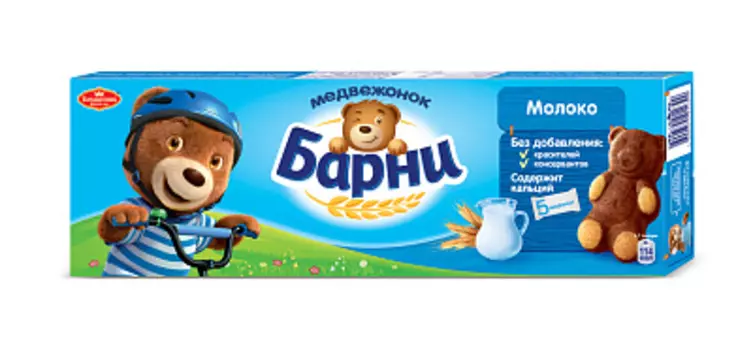 Пирожное бисквитное с молочной начинкой Барни