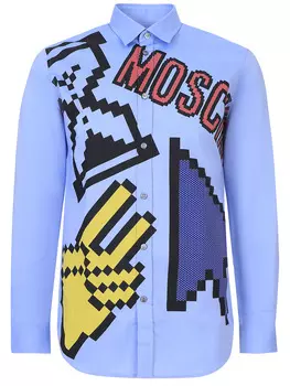 Рубашка Regular Fit хлопковая MOSCHINO