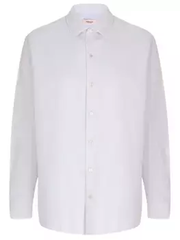 Рубашка Regular Fit из хлопка и шелка