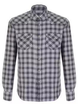 Рубашка Regular Fit хлопковая CANALI