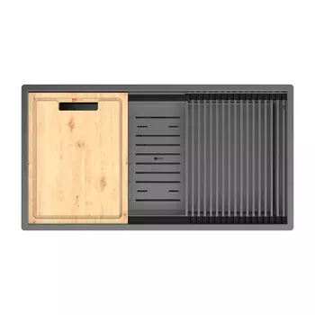 Мойка кухонная Lemark Tabaga 820 9936135 82 графит