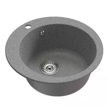 Мойка кухонная Mixline ML-GM13 551891 49,5х49,5 см, темно-серая