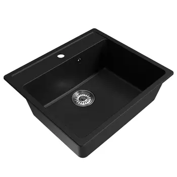 Мойка кухонная Mixline ML-GM15 551922 56х50 см, черная