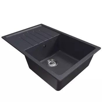 Мойка кухонная Mixline ML-GM19 551989 75х49,5 см, антрацит