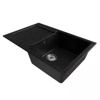 Мойка кухонная Mixline ML-GM31 552189 77х49,5 см, черная