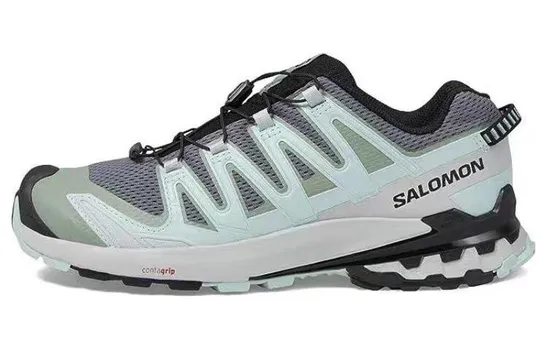 Кроссовки XA Pro 3D V9 для походов унисекс с низким верхом, зеленые Salomon