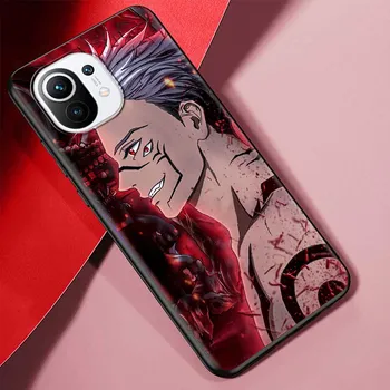 Jujutsu Kaisen Case for Xiaomi Poco X3 NFC M3 Mi 11 Lite 5G 12X 11T 10T 12 Pro 9T Note 10 9 Silicone Black Soft Phone Cover Xiaomi Mi A2 Lite