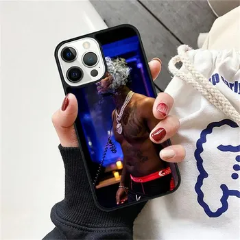 Чехол для телефона Rapper Pop Smoke ROCK, задняя крышка для iPhone 13 11 12 Pro Max mini XS XR X 8 Plus 7 SE 2020 6S 5S Coque Shell iPhone 5 5s
