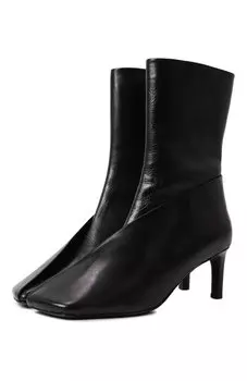 Кожаные ботильоны Jil Sander