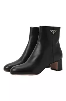 Кожаные ботильоны Prada